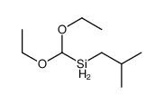 diethoxymethyl(2-methylpropyl)silane Structure