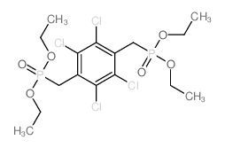 1,2,4,5-tetrachloro-3,6-bis(diethoxyphosphorylmethyl)benzene结构式