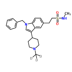 2-{1-Benzyl-3-[1-(2H3)methyl-4-piperidinyl]-1H-indol-5-yl}-N-methylethanesulfonamide Structure