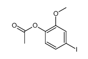 1-acetoxy-4-iodo-2-methoxy-benzene结构式