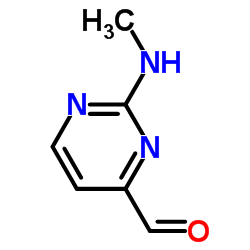 2-(甲基氨基)嘧啶-4-羧醛结构式