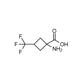 1-氨基-3-(三氟甲基)环丁烷-1-羧酸结构式