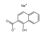 2-Naphthalenecarboxylic acid, 1-hydroxy-, Monosodium salt结构式