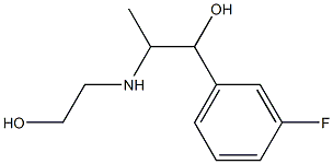 1-(3-氟苯基)-2-((2-羟基乙基)氨基)-1-丙醇结构式
