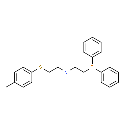 N-[2-(二苯基膦基)乙基]-2-[(4-甲基苯基)硫代]-乙胺结构式