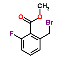 Methyl 2-(bromomethyl)-6-fluorobenzoate结构式