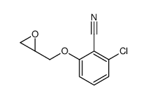 (R)-2-chloro-6-(oxiran-2-ylmethoxy)benzonitrile结构式