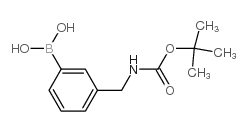 3-((n-boc-amino)methyl)phenylboronic acid Structure