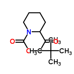 2-乙酰基哌啶-1-羧酸叔丁酯结构式