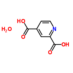 2,4,-pyridinedicarboxylic acid monohydrate structure