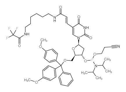Amino-modifier C6 dT 亚磷酰胺单体结构式