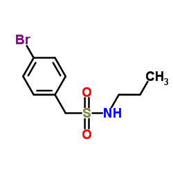 1-(4-Bromophenyl)-N-propylmethanesulfonamide Structure
