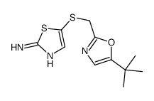 5-{[(5-叔丁基-1,3-噁唑-2-基)甲基]磺酰基}-1,3-噻唑-2-胺结构式