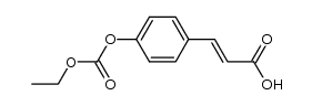 (2E)-3-{4-[(ethoxycarbonyl)oxy]phenyl}prop-2-enoic acid Structure