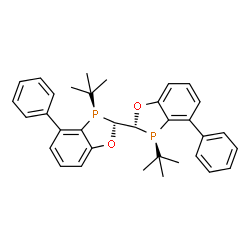 (2R,2'R,3R,3'R)-3,3'-二叔丁基-4,4'-二苯基-2,2',3,3'-四氢-2,2'-二苯并[d][1,3]氧磷杂环戊二烯结构式