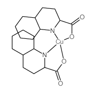 Copper,bis(2-quinolinecarboxylato-kN1,kO2)- Structure