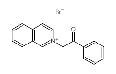 Isoquinolinium,2-(2-oxo-2-phenylethyl)-, bromide (1:1)结构式