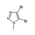 4,5-二溴-1-甲基-1,2,3-三氮唑结构式