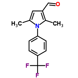 2,5-Dimethyl-1-[4-(trifluoromethyl)phenyl]-1H-pyrrole-3-carbaldehyde Structure