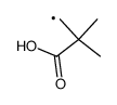 2-Carboxyl-2,2-dimethyl ethyl radical结构式