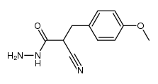2-cyano-3-(4-methoxy-phenyl)-propionic acid hydrazide Structure