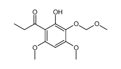 1-[2-Hydroxy-4,6-dimethoxy-3-(MethoxyMethoxy)phenyl]-1-propanone结构式