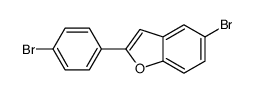 5-溴-2-(4-溴苯基)苯并呋喃结构式