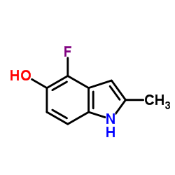 4-Fluoro-5-hydroxy-2-methylindole Structure