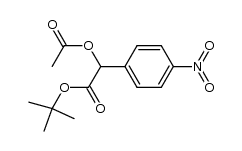 tert-butyl 2-acetoxy-2-(4-nitrophenyl)acetate Structure