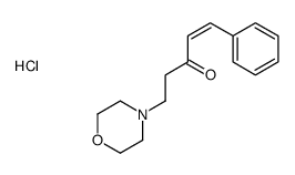 5-morpholin-4-yl-1-phenylpent-1-en-3-one,hydrochloride结构式