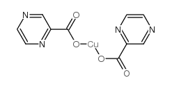 2-吡嗪羧酸铜(II)结构式