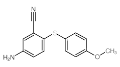 5-AMINO-2-[(4-METHOXYPHENYL)SULFANYL]BENZENECARBONITRILE structure