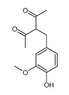 3-[(4-hydroxy-3-methoxyphenyl)methyl]pentane-2,4-dione Structure