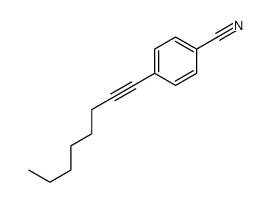 4-oct-1-ynylbenzonitrile Structure