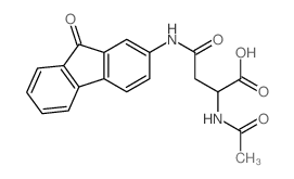 L-Asparagine,N2-acetyl-N-(9-oxo-9H-fluoren-2-yl)- structure