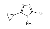 4-AMINO-5-CYCLOPROPYL-4H-[1,2,4]TRIAZOLE-3-THIOL structure