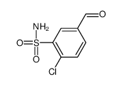 2-氯-5-甲酰基苯磺酰胺结构式
