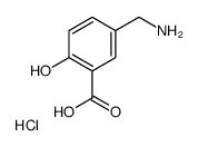 5-(Aminomethyl)-2-hydroxybenzoic acid HCl结构式