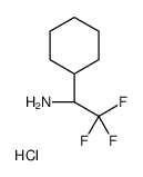 (1S)-1-cyclohexyl-2,2,2-trifluoroethanamine,hydrochloride Structure