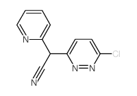 2-(6-chloro-3-pyridazinyl)-2-(2-pyridinyl)acetonitrile Structure