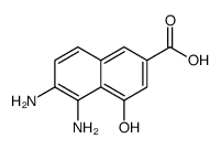 5,6-二氨基-4-羟基-2-萘羧酸结构式