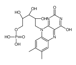 [(2S,3R,4R)-5-(7,8-dimethyl-2,4-dioxobenzo[g]pteridin-10-yl)-2,3,4-trihydroxypentyl] dihydrogen phosphate Structure