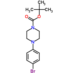 1-BOC-4-(4-溴苯基)哌嗪结构式