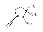 1-Cyclopentene-1-carbonitrile,2-amino-3,3-dimethyl- Structure