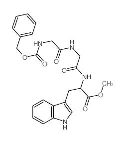 methyl 3-(1H-indol-3-yl)-2-[[2-[(2-phenylmethoxycarbonylaminoacetyl)amino]acetyl]amino]propanoate结构式