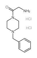 2-氨基-1-(4-苄基-1-哌嗪)-乙酮双盐酸盐结构式