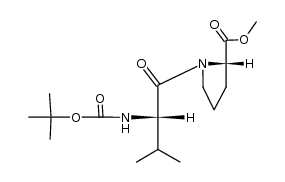 N-Boc-L-Val-L-Pro methyl ester结构式