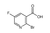 2-BROMO-5-FLUORONICOTINIC ACID Structure