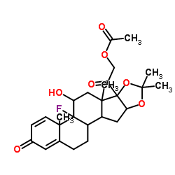 Triamcinolone acetonide acetate structure