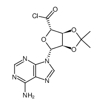 2',3'-O-isopropylideneadenosine-5'-carbonyl chloride结构式